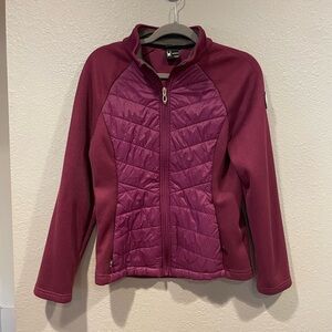 SPYDER worn once cranberry jacket